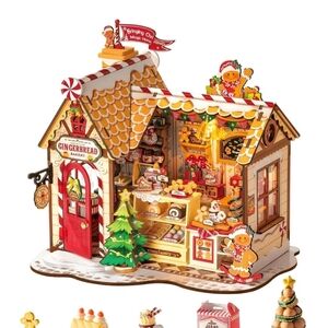 DIY Miniature House Kit, Tiny House Book Nook for Family and Friends, Mini Wo...